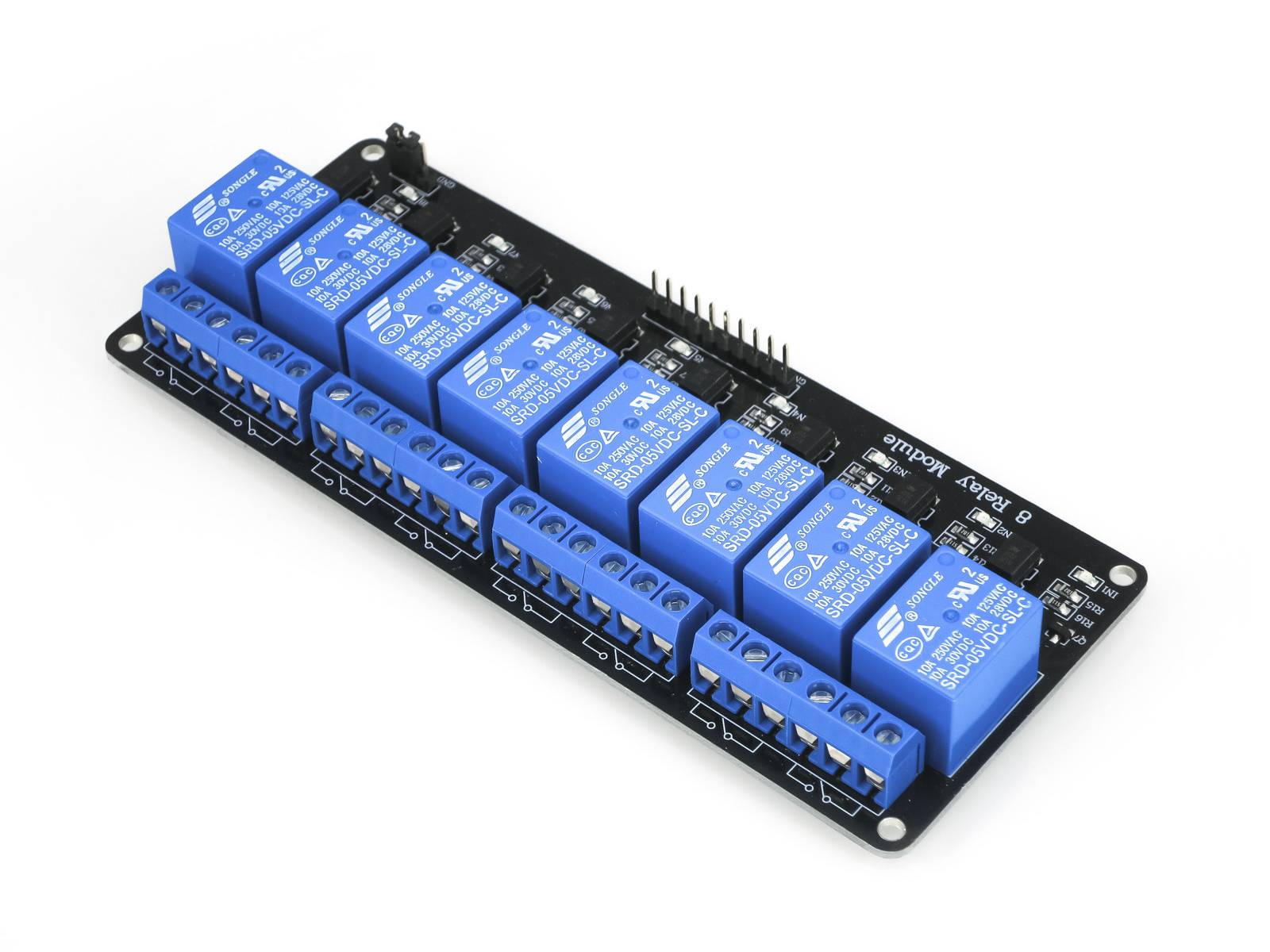 HIMALAYA 5V/220V 8 Channel Optocouplers Relay Compatible with Arduino