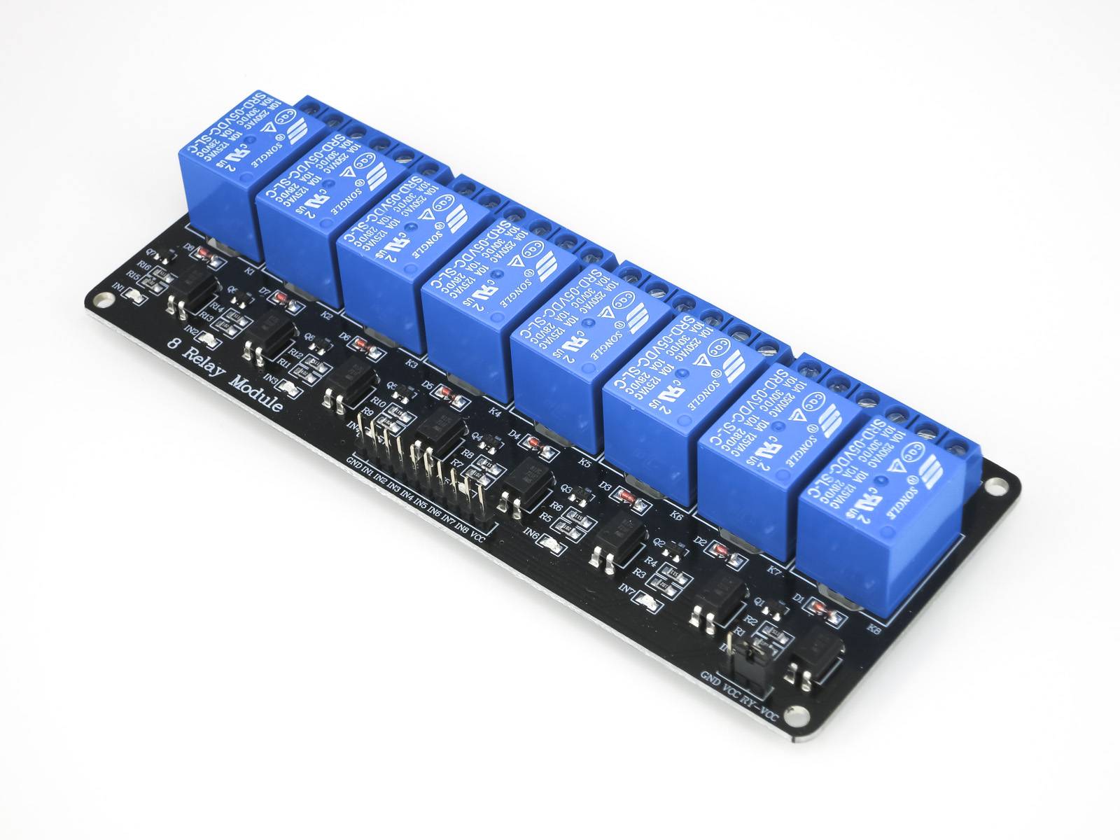 HIMALAYA 5V/220V 8 Channel Optocouplers Relay Compatible with Arduino