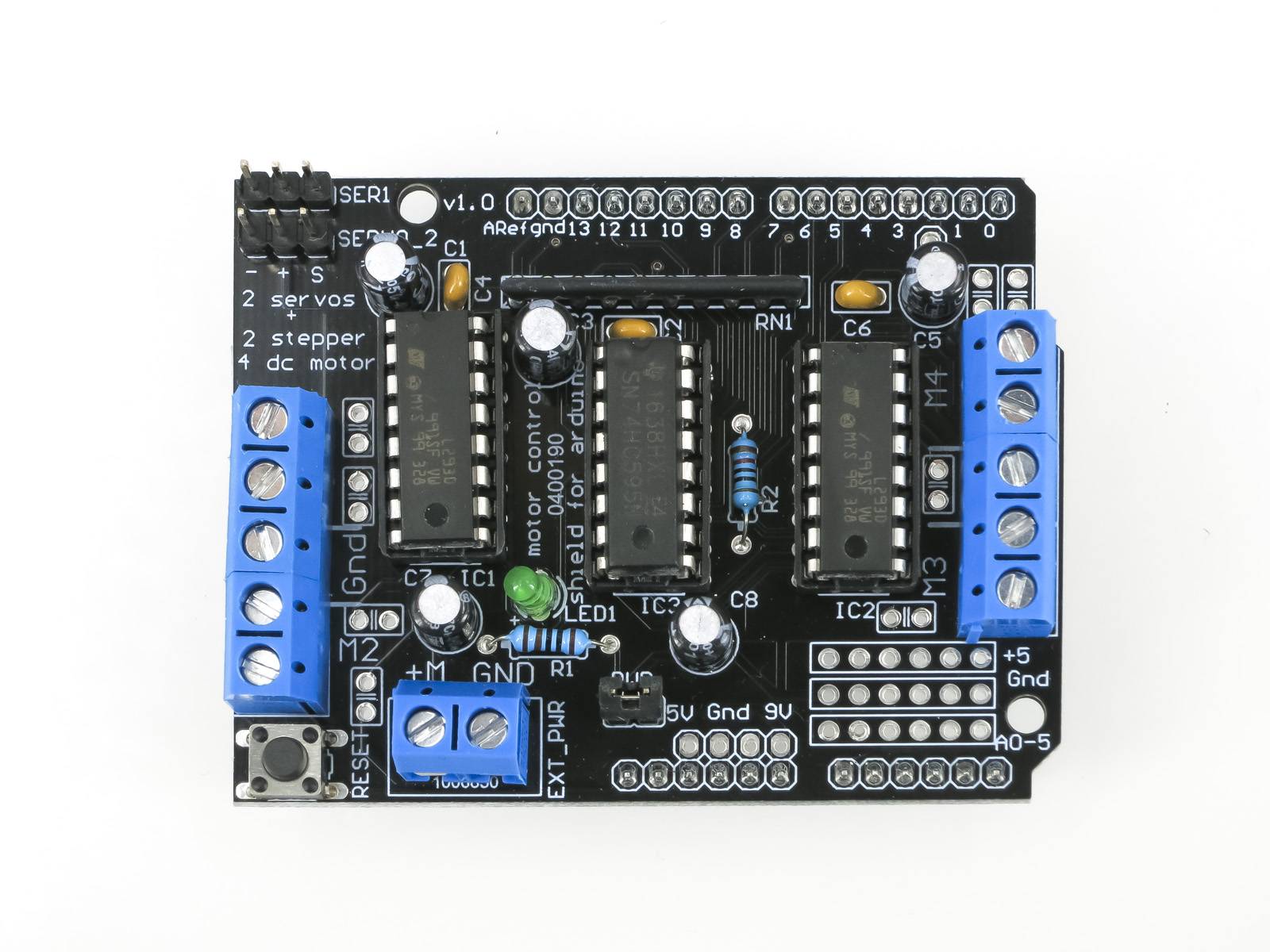 HIMALAYA 4CH L293D Stepper/Servo Motor Shield for Arduino