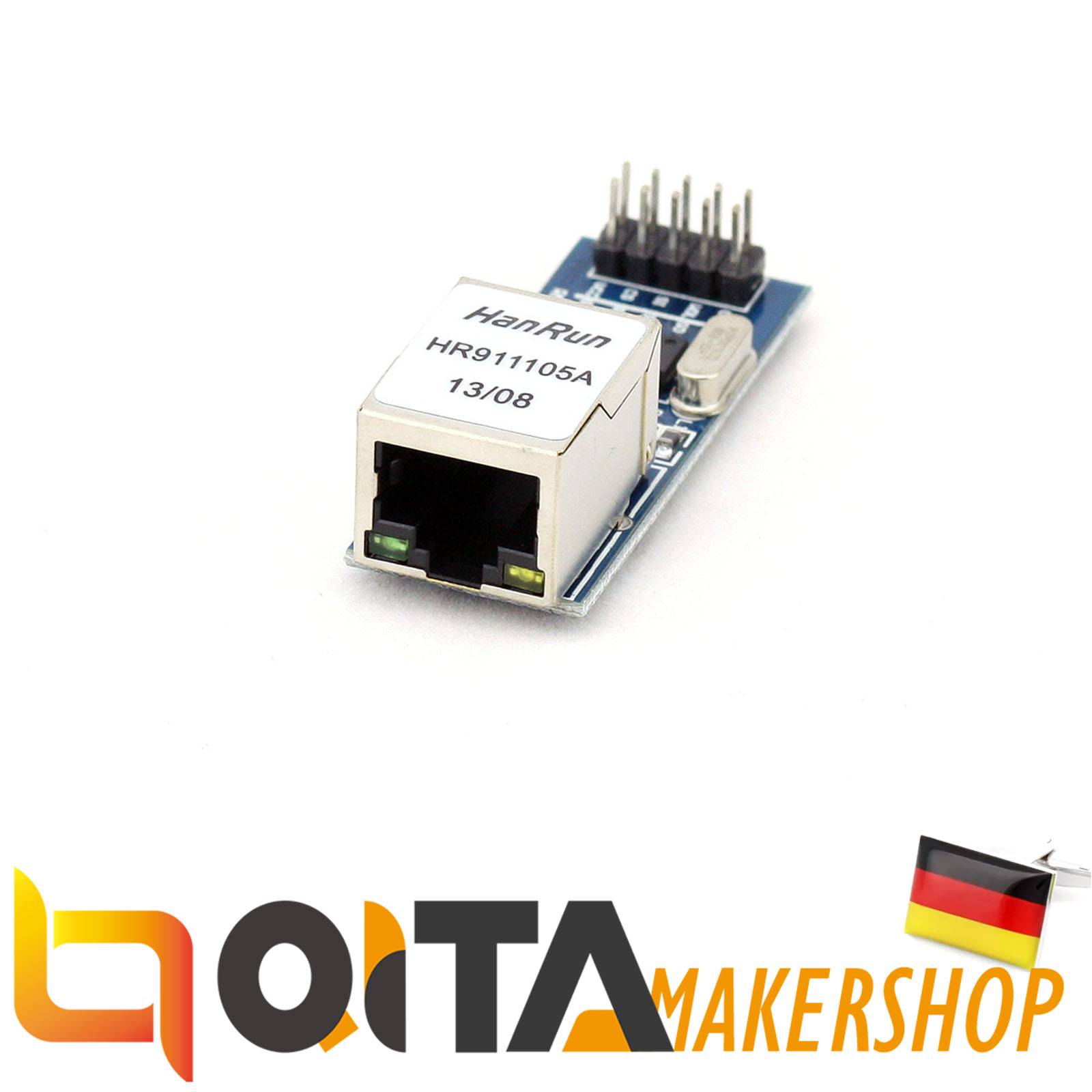 Mini ENC28J60 Ethernet LAN Netzwerk Modul für Arduino RJ45 mit SPI Kommunikation
