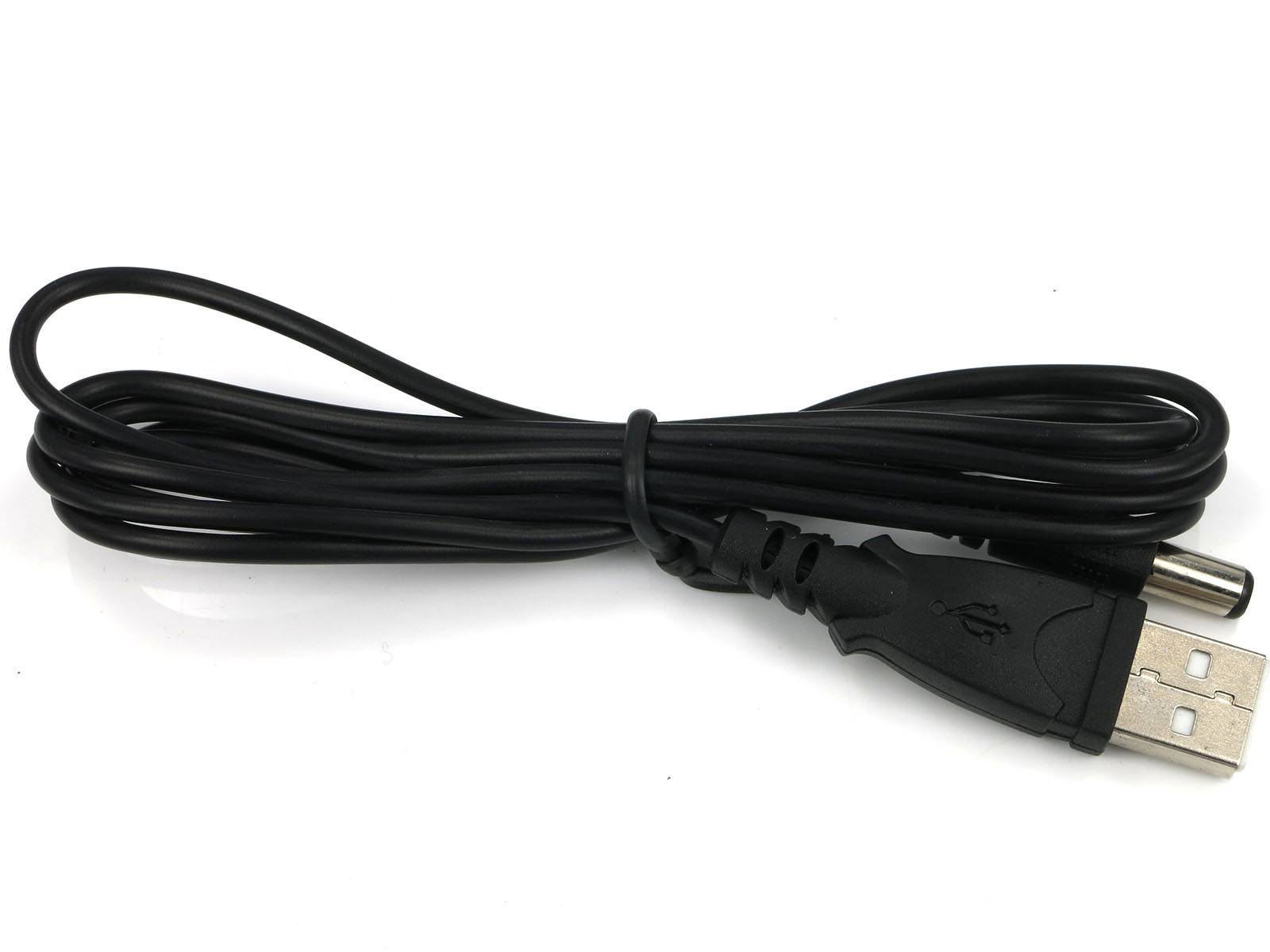 V-Tec USB Strom Adapterkabel Kabel A Stecker - DC Hohlstecker 5,5 x 2,1mm