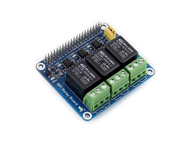 Waveshare 3 Kanal Relay Modul mit LED 5V 250VAC 30VDC für Raspberry Pi