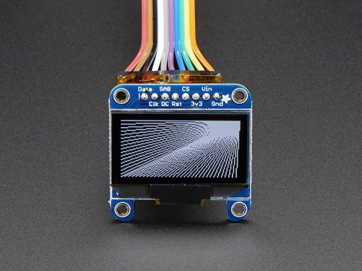 Adafruit Monochrome 1.3inch 128x64 OLED Graphic Display STEMMA QT Qwiic 938