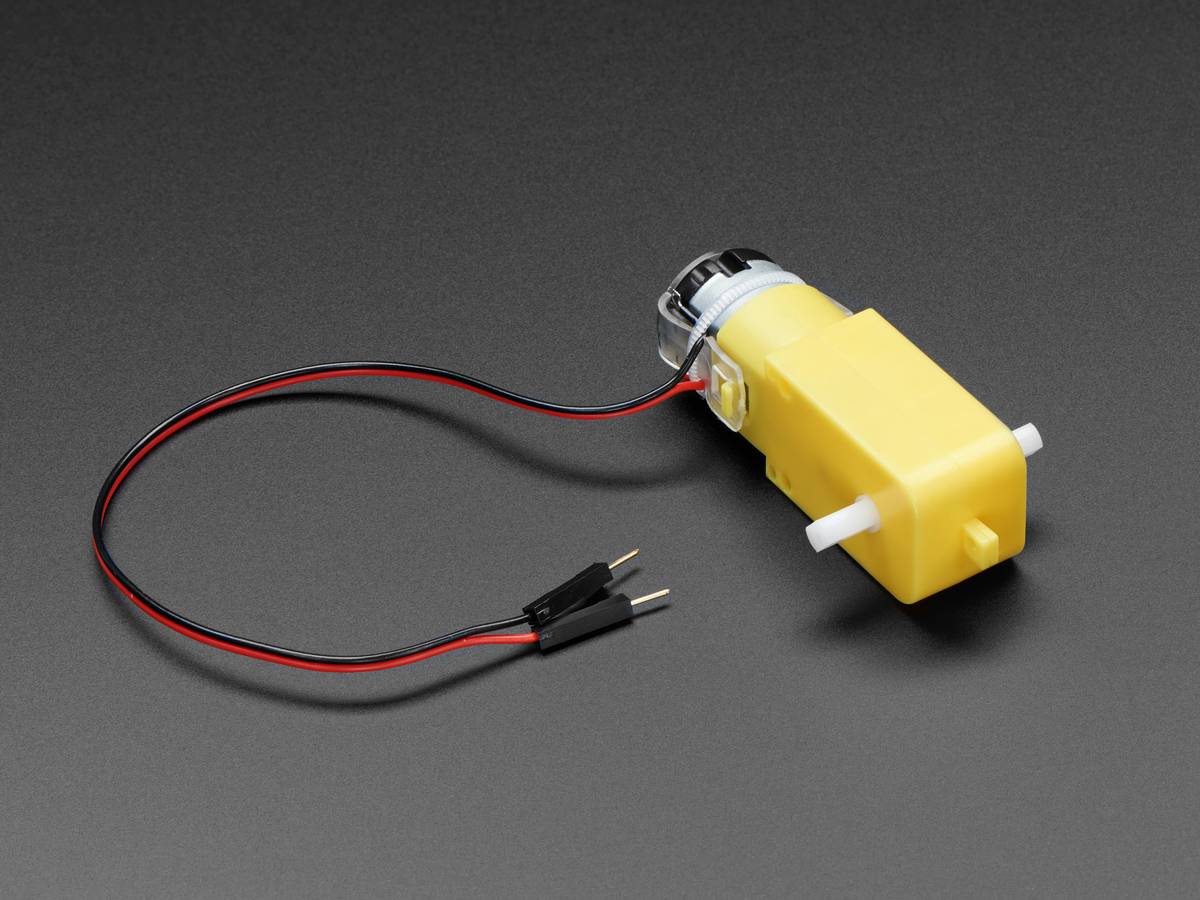 Adafruit DC Gearbox Motor - "TT Motor" - 200RPM - 3 to 6VDC