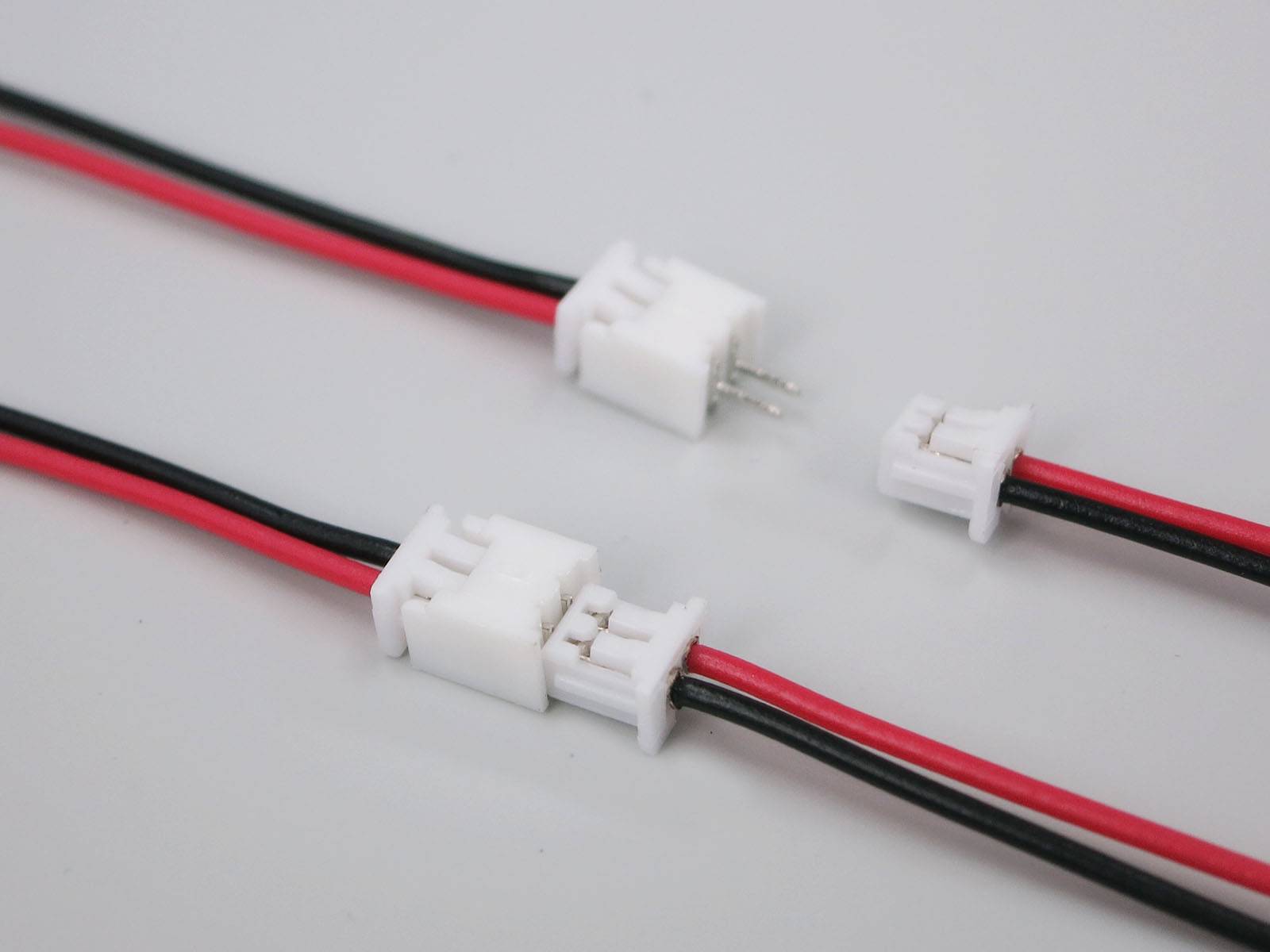 JST 1,25 mm 2 Pin Steckverbinder mit 10cm Kabeldraht(10x Male 10x Female)