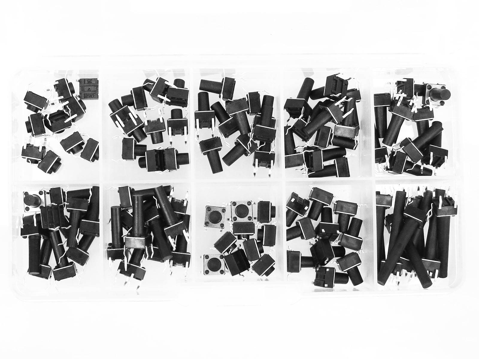 100pcs Tactile Button Assortment Kit for Arduino Projects