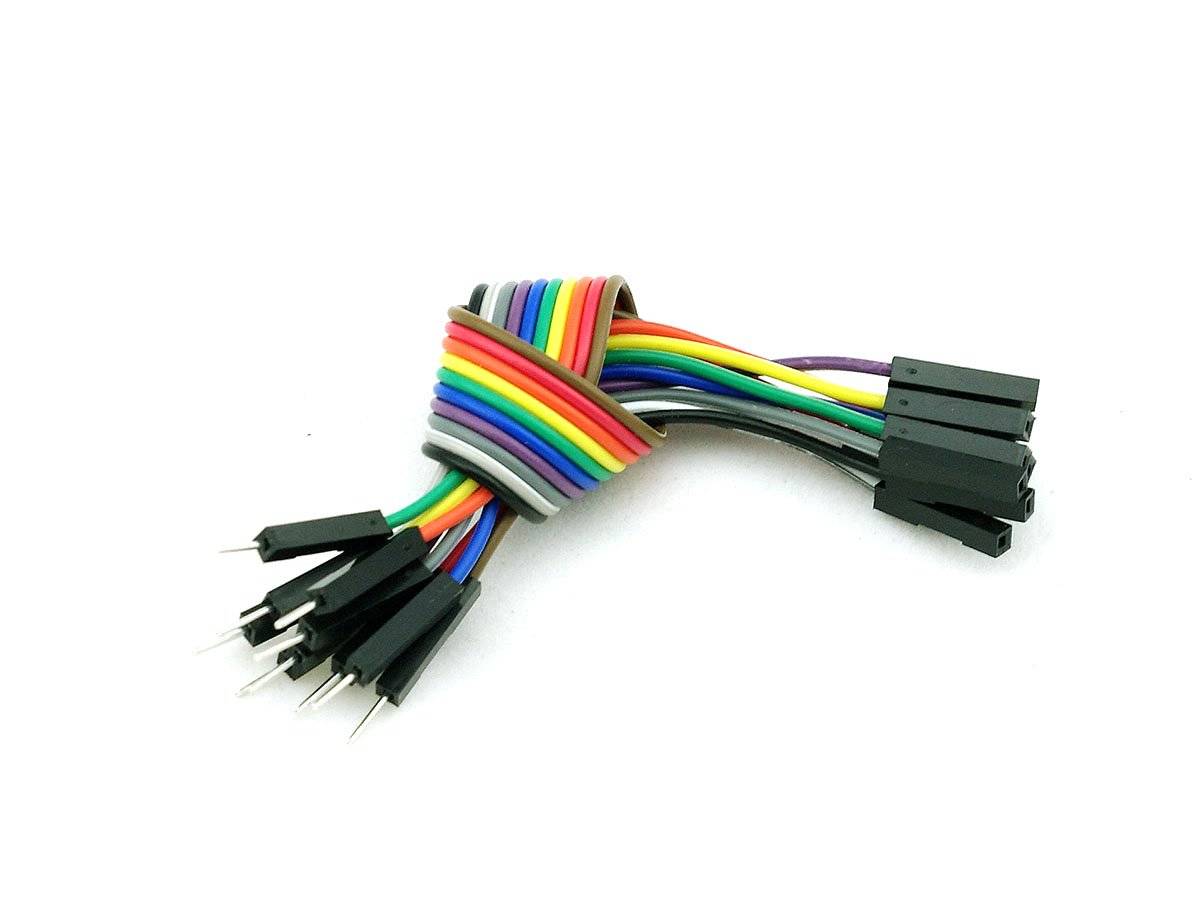 Jumper Wire 10x1Pin Female to Male 20cm Compatible with Breadboard