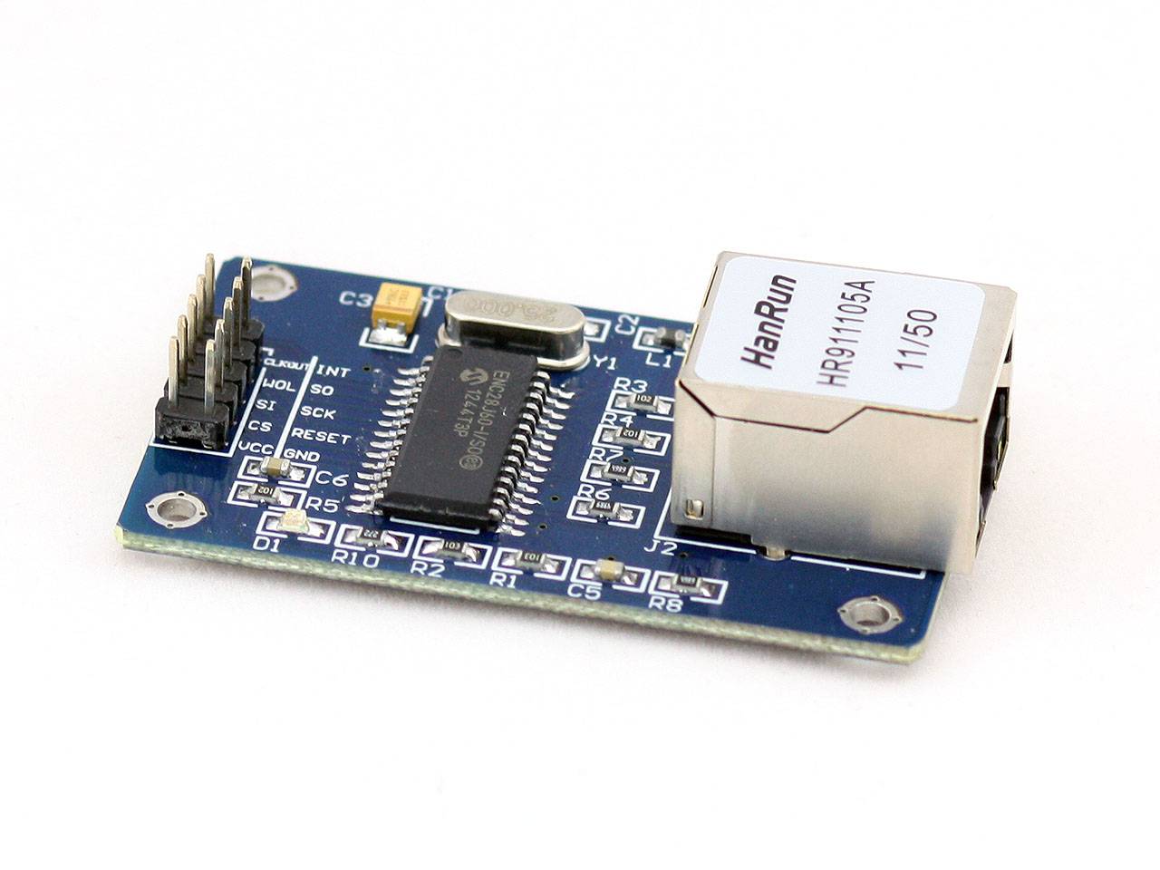 ENC28J60 Ethernet LAN Netzwerk Modul mit SPI Kommunikation für Arduino / Bascom