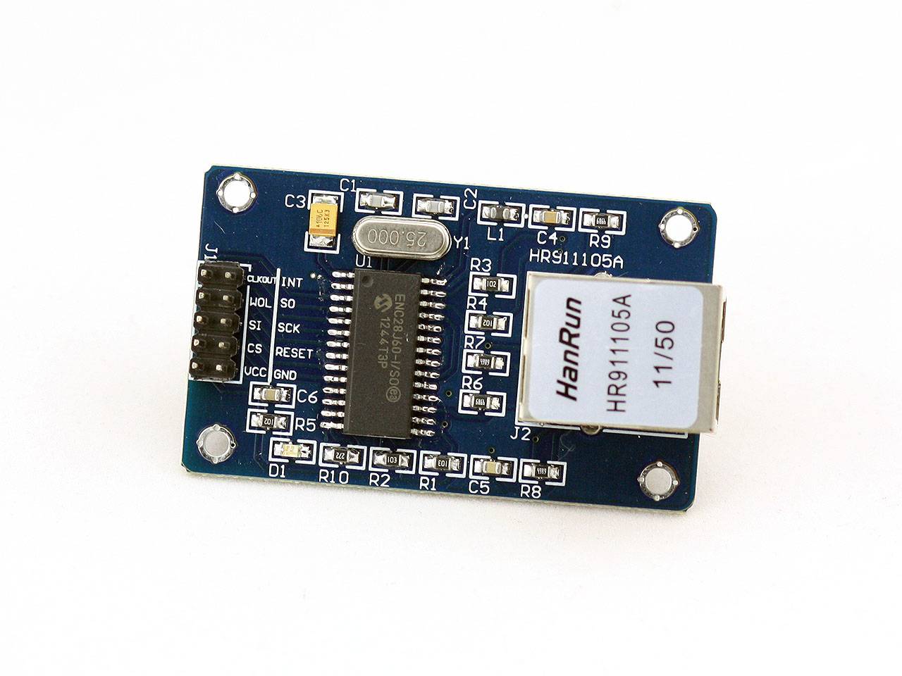 ENC28J60 Ethernet LAN Netzwerk Modul mit SPI Kommunikation für Arduino / Bascom