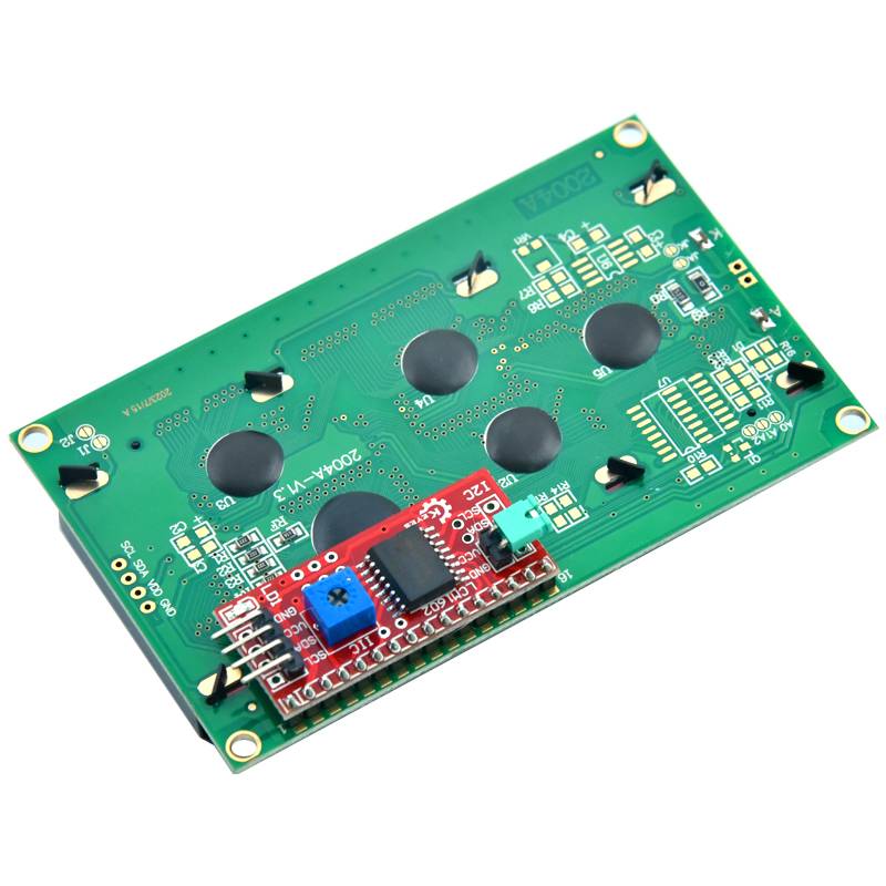 Character 20x4 LCD Display Module 2004 Black on Green 5V I2C interface HD44780