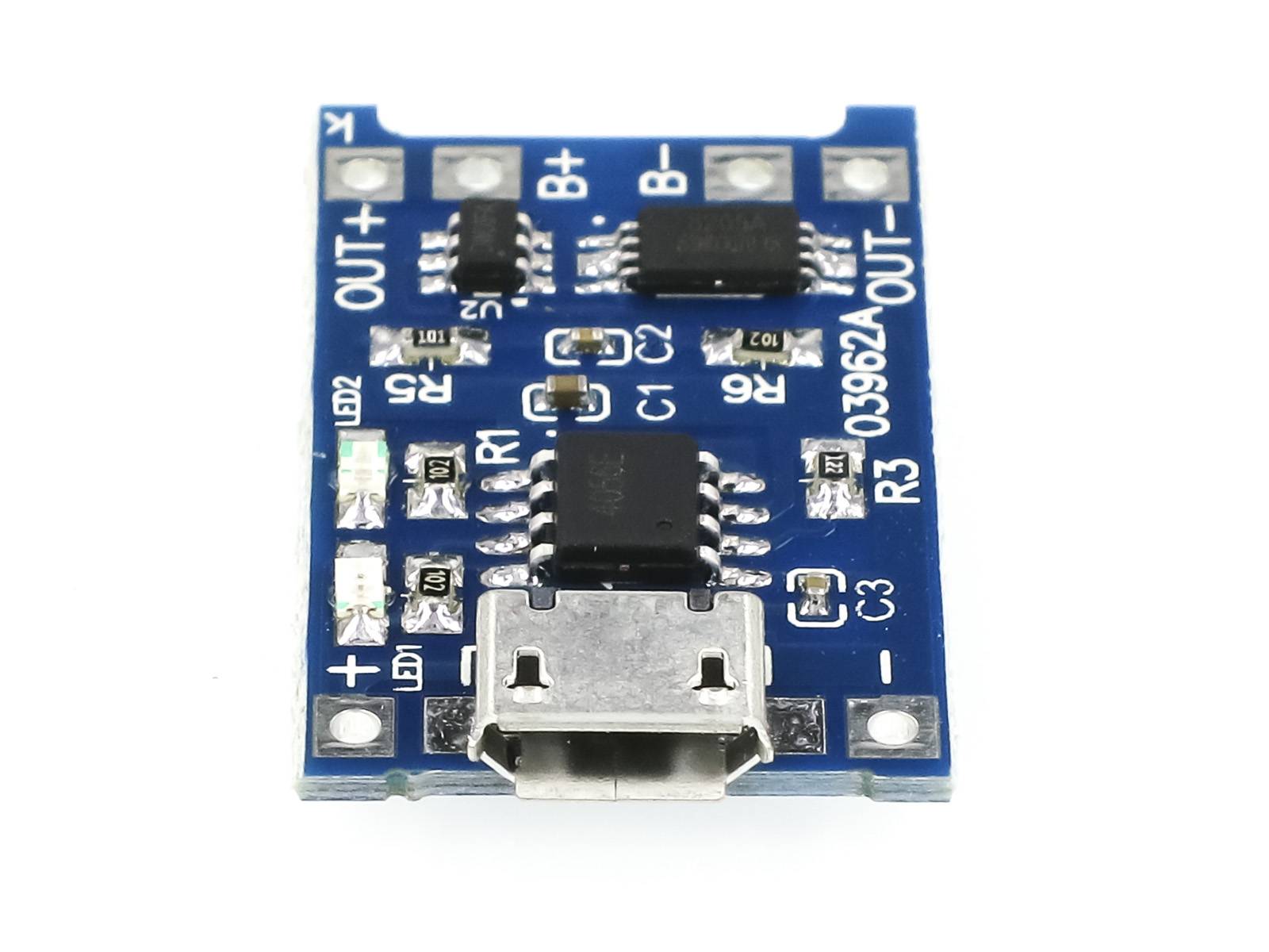 TP4056 XD-58A Micro-USB 5V 1A LiPo Akku Lademodul Lithium Battery Charging Module