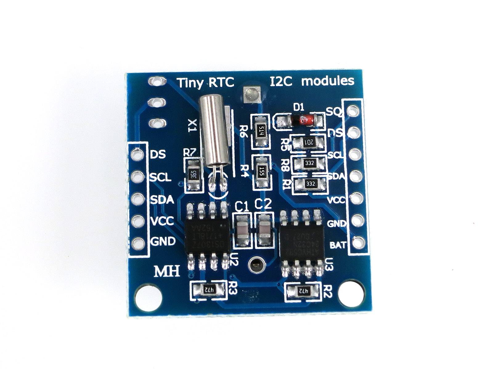 DS1307 RTC Modul Echtzeituhr mit CR2032 Batterie für Arduino Raspberry Pi I2C
