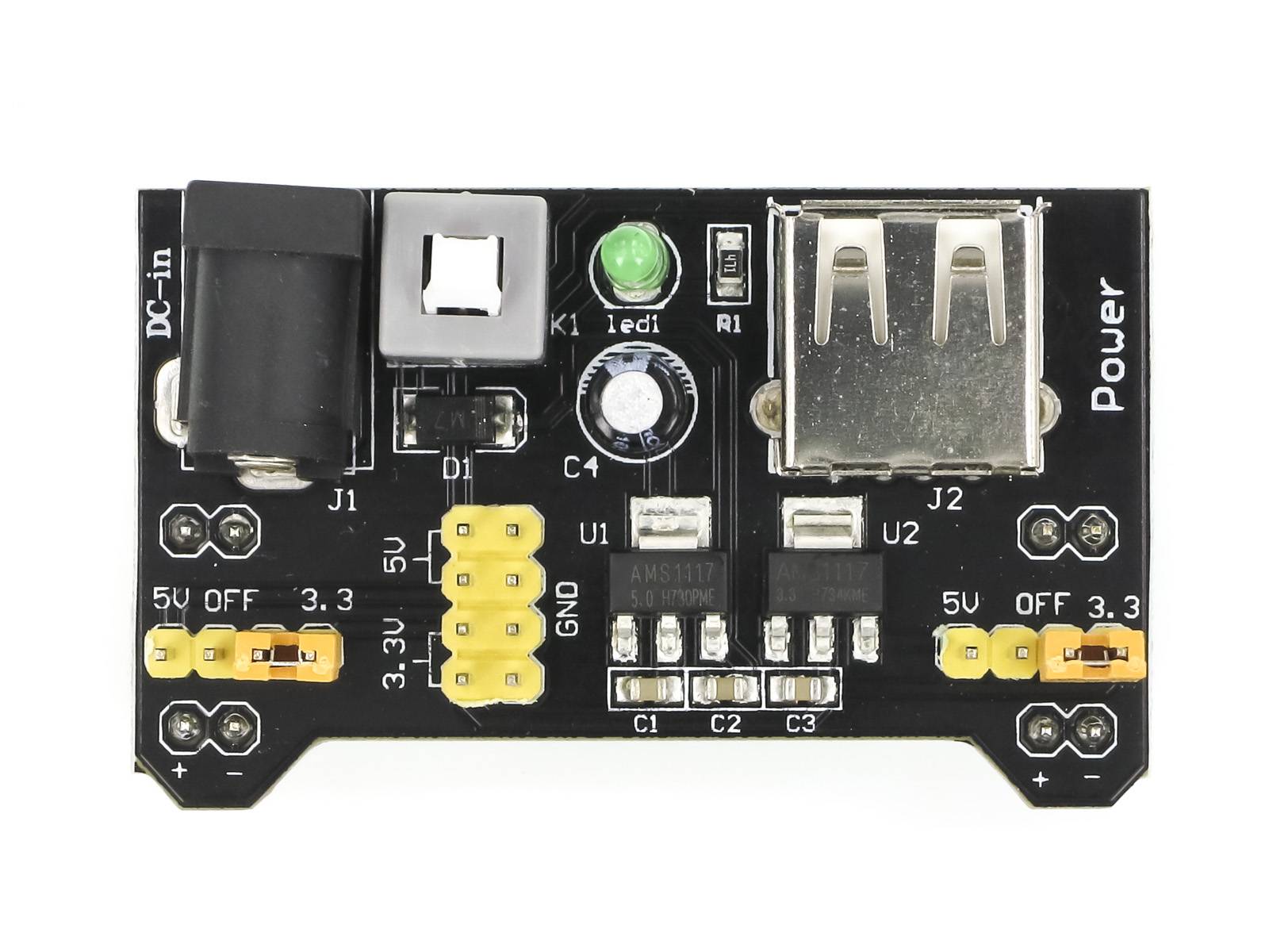 5V 3,3V Stromversorgungsmodul für MB102 Breadboard Power Supply Modul
