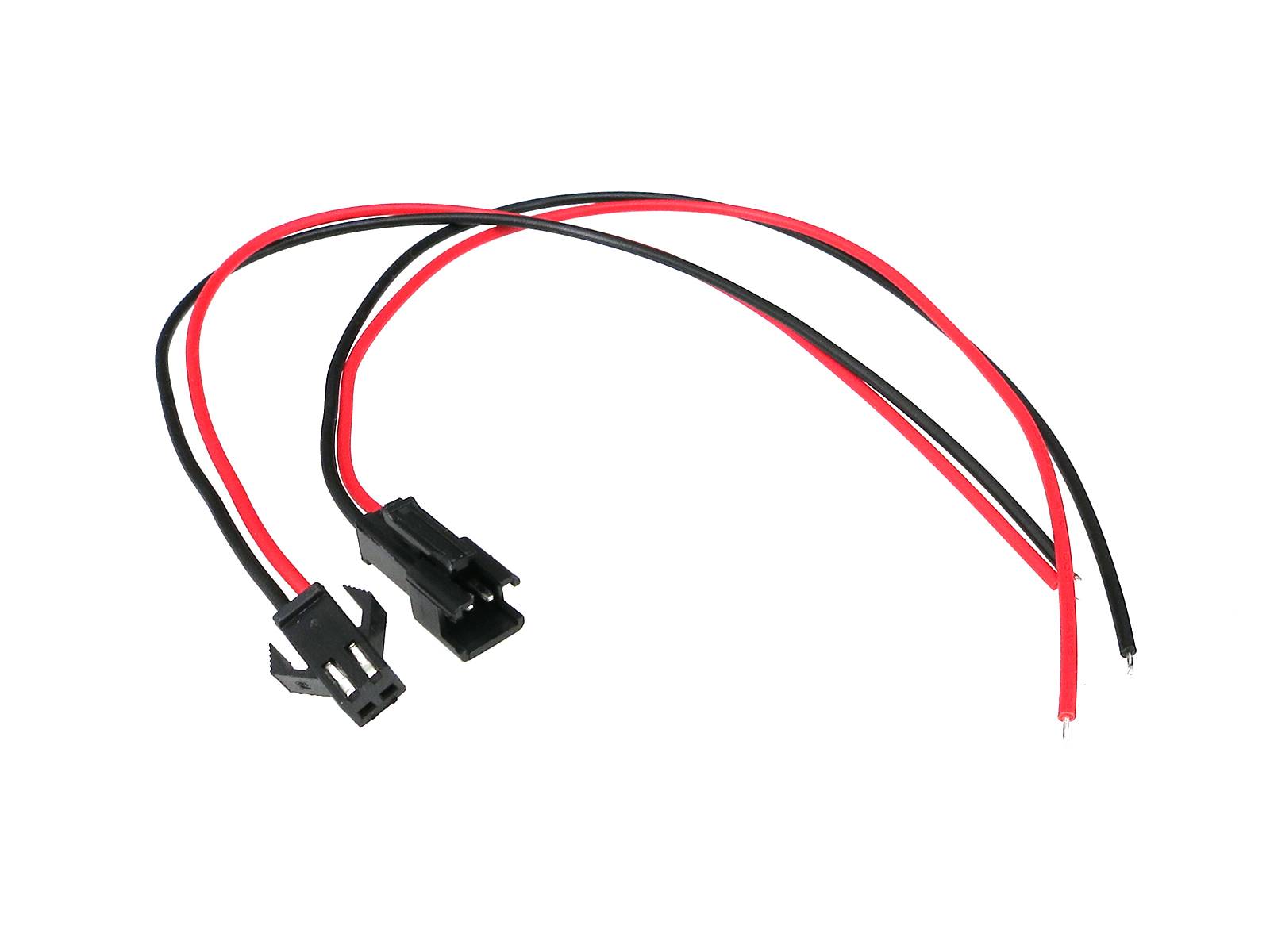 1Paar 40cm Anschlusskabel 2Pin 2,54mm JST SM Buchse/Stecker 22AWG