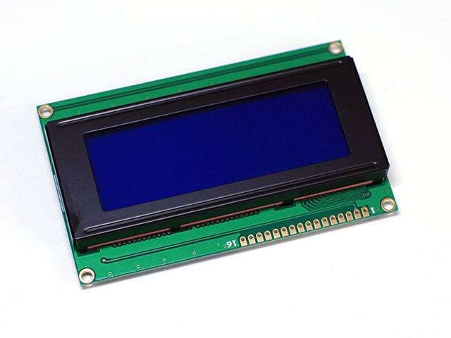 HIMALAYA basic Character 20x4 LCD Display Module 2004 White on Blue 5V Header St