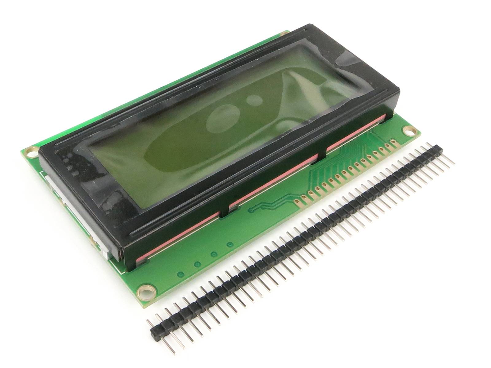 Character 20x4 LCD Display Module 2004 Black on Green 5V Header Strip