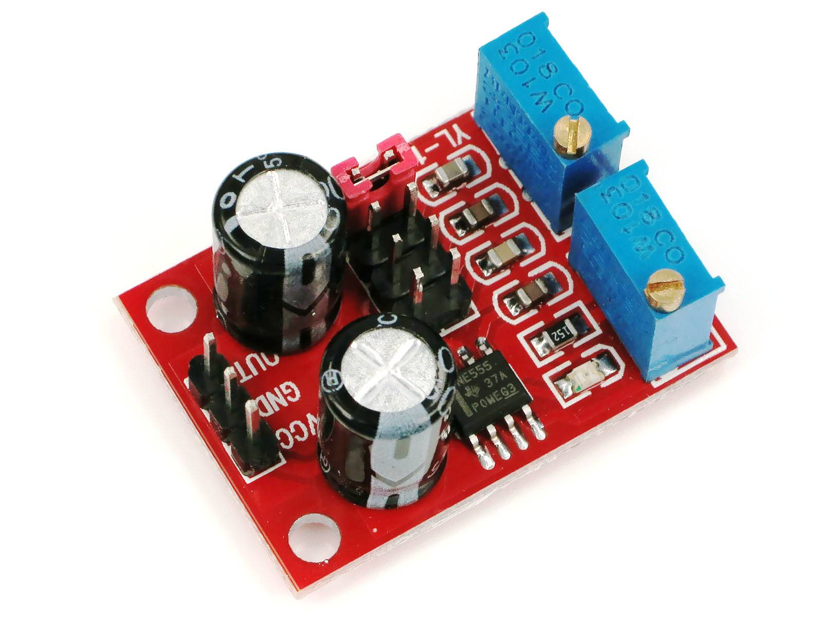 NE555 Einstellbare Frequenz Pulse Generator Modul Rechteckwelle Schrittmotortreiber bis 200kHz