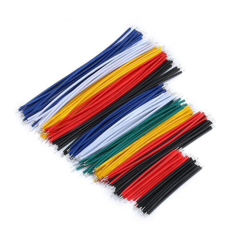 130x Multicolor Jumper Wires Kit Pre-Stripped for Breadboard 24AWG Strand Wires
