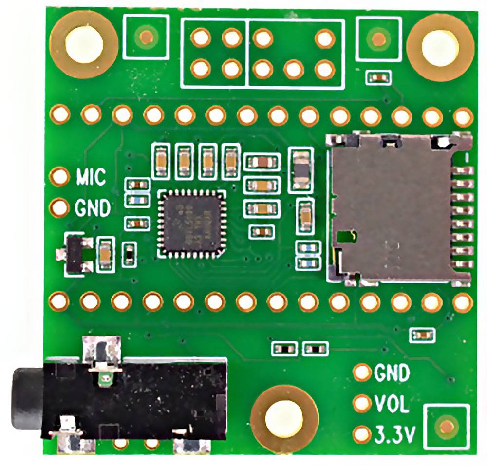 PJRC Audio Adaptor Board for Teensy 4.x (Rev D), 16bit 44.1kHz Stereo with 3.5mm Output TS01013