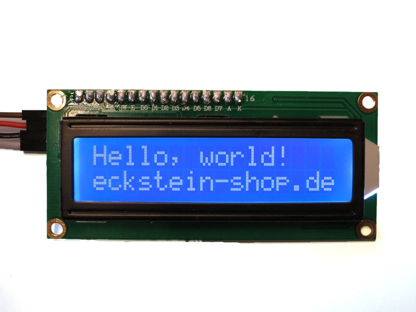 Character 16x2 LCD Display Module 1602 White on Blue 5V I2C Interface HD44780