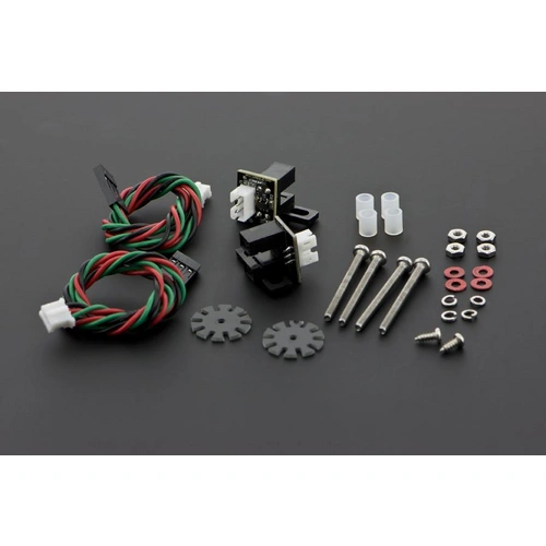 DFRobot Gravity TT Motor Encoders Kit, 20 PPR, Plug&Play mit Zubehör, <20mA Strom, 5V DFRobot Gravity TT Motor Encoders Kit, 20 PPR, Plug&Play mit Zubehör, <20mA Strom, 5V