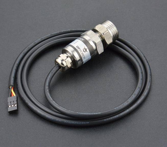 DFRobot SEN0257, Analoger Wasserdrucksensor Gravity, 0-1.6 Mpa, G1/4 Gewinde, IP68, 5V