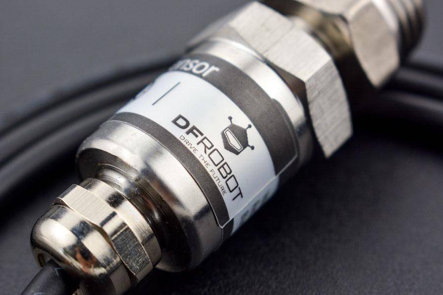 DFRobot SEN0257, Analoger Wasserdrucksensor Gravity, 0-1.6 Mpa, G1/4 Gewinde, IP68, 5V