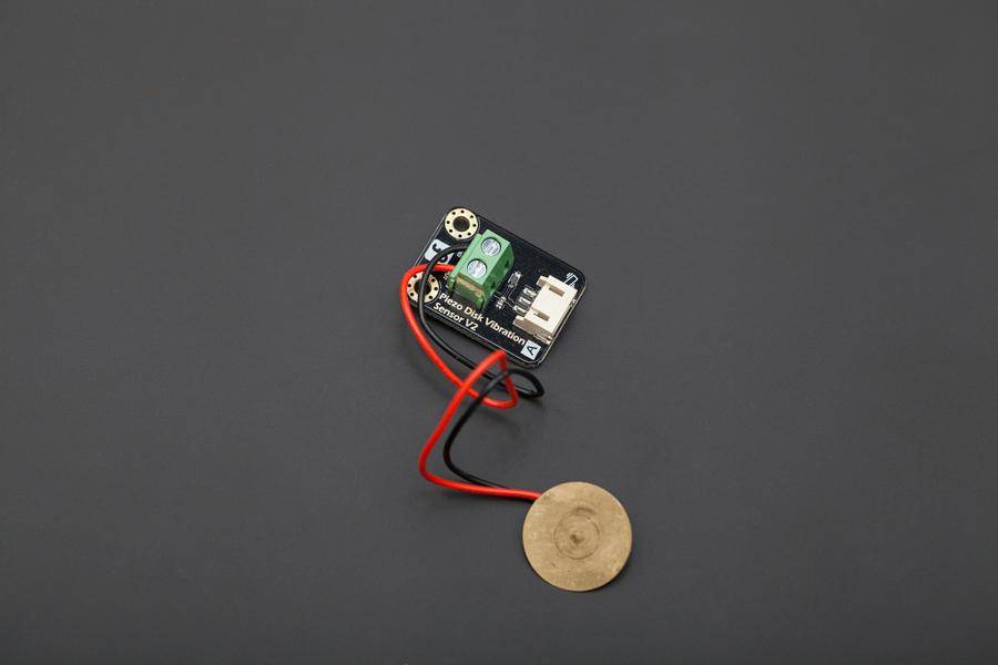 DFRobot Gravity Digitaler Piezo-Scheiben-Vibrationssensor, analog, präzise Messungen, 3.3-5V