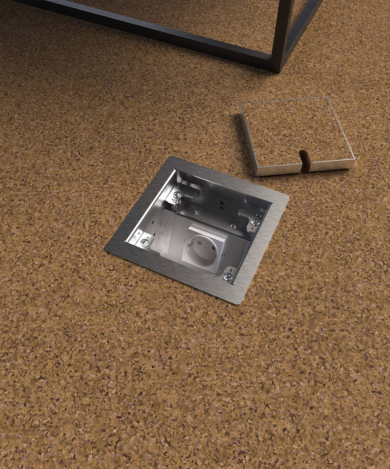 Bodensteckdose/ Bodentank 8501B; 1x Antenne,