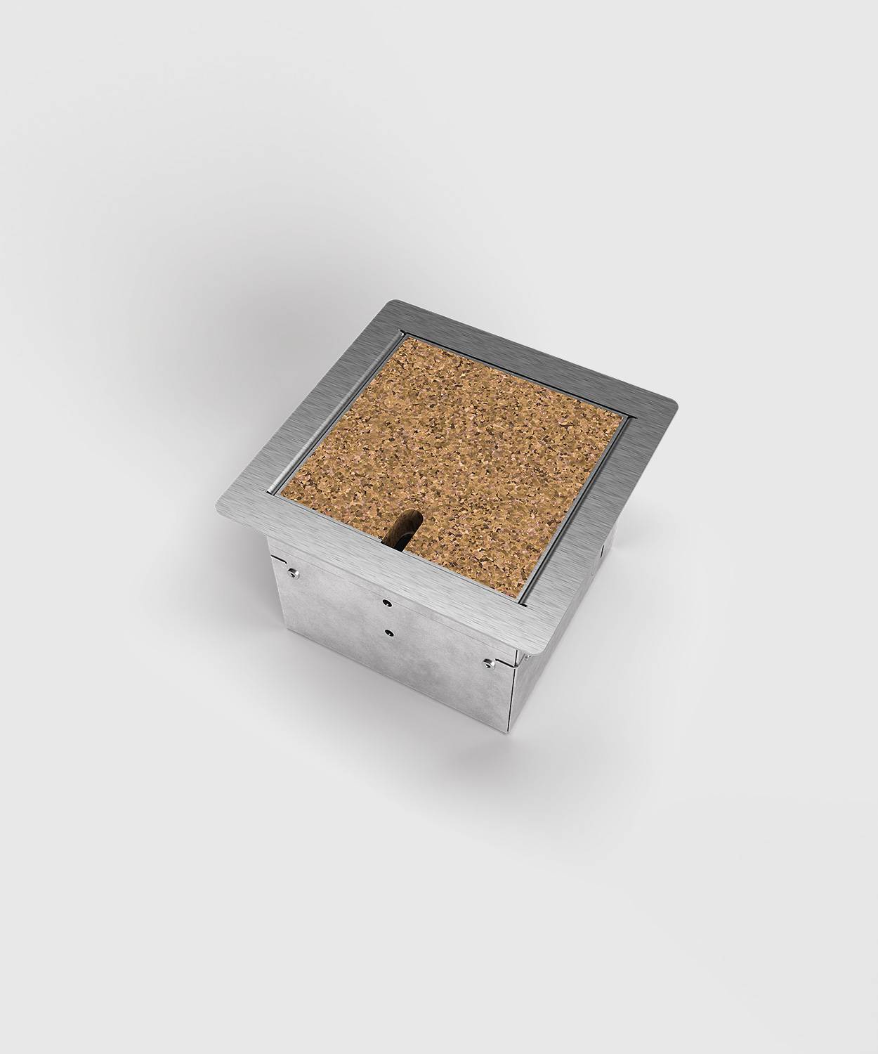 Bodensteckdose/ Bodentank 8501B; 1x RJ45 2fach,