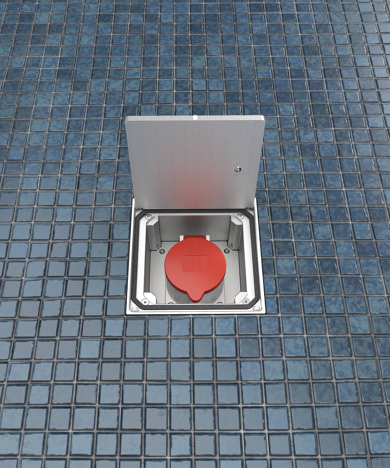 Bodensteckdose/ Bodentank 8310A; 1x CEE 5/32A 400V,