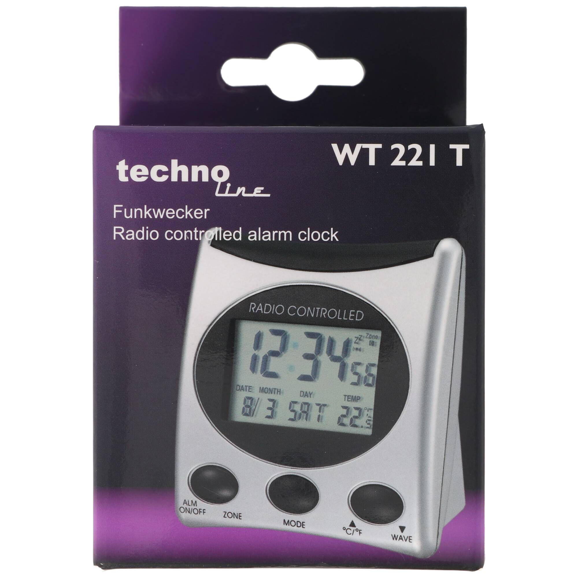 Funkwecker klassisch silber schwarz