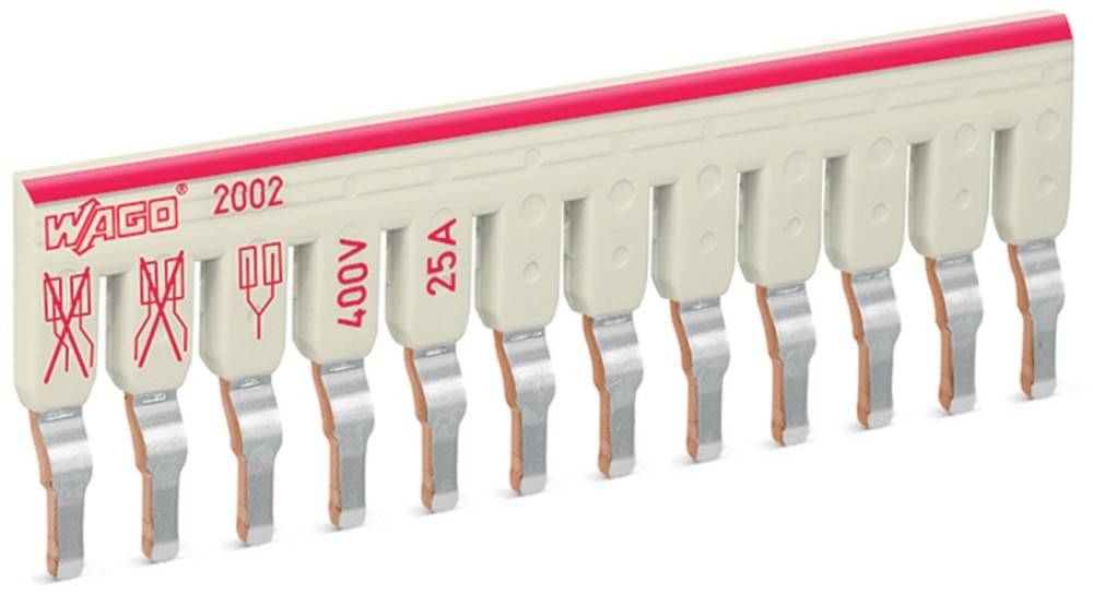 Eine elektrische Komponente mit der Bezeichnung '400V' und '25A', versehen mit mehreren Metallstiften, die für elektrische Schaltkreise oder Geräte verwendet wird.