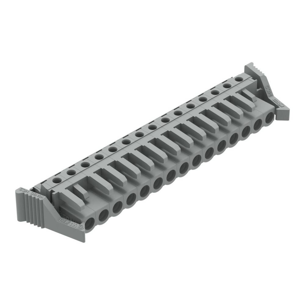 Ein grauer LEGO Technic Teil mit mehreren kreisförmigen Anschlüssen, der typischerweise zum Bau komplexer mechanischer Strukturen in LEGO-Sets verwendet wird.