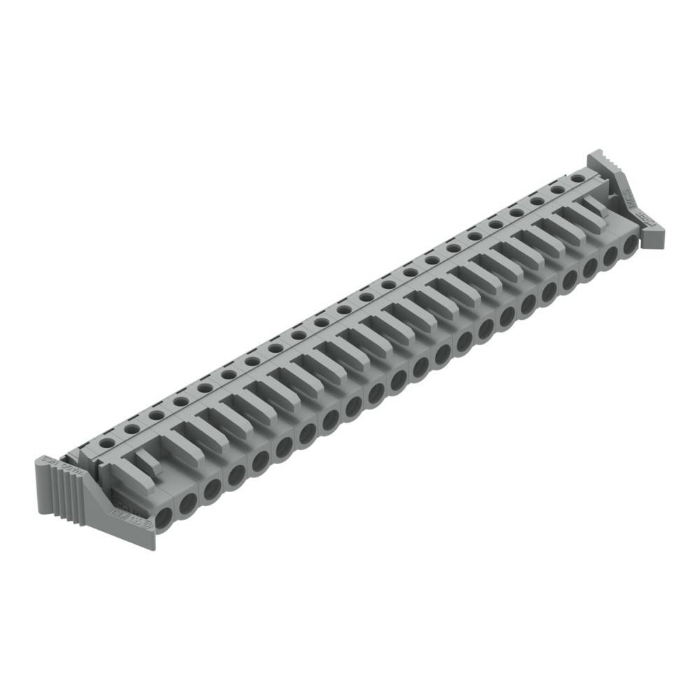 Ein grauer, rechteckiger LEGO-Stein mit 32 gleichmäßig angeordneten Noppen auf der Oberfläche und gerillten Kanten, der zum Bauen und Konstruieren in LEGO-Sets verwendet wird.