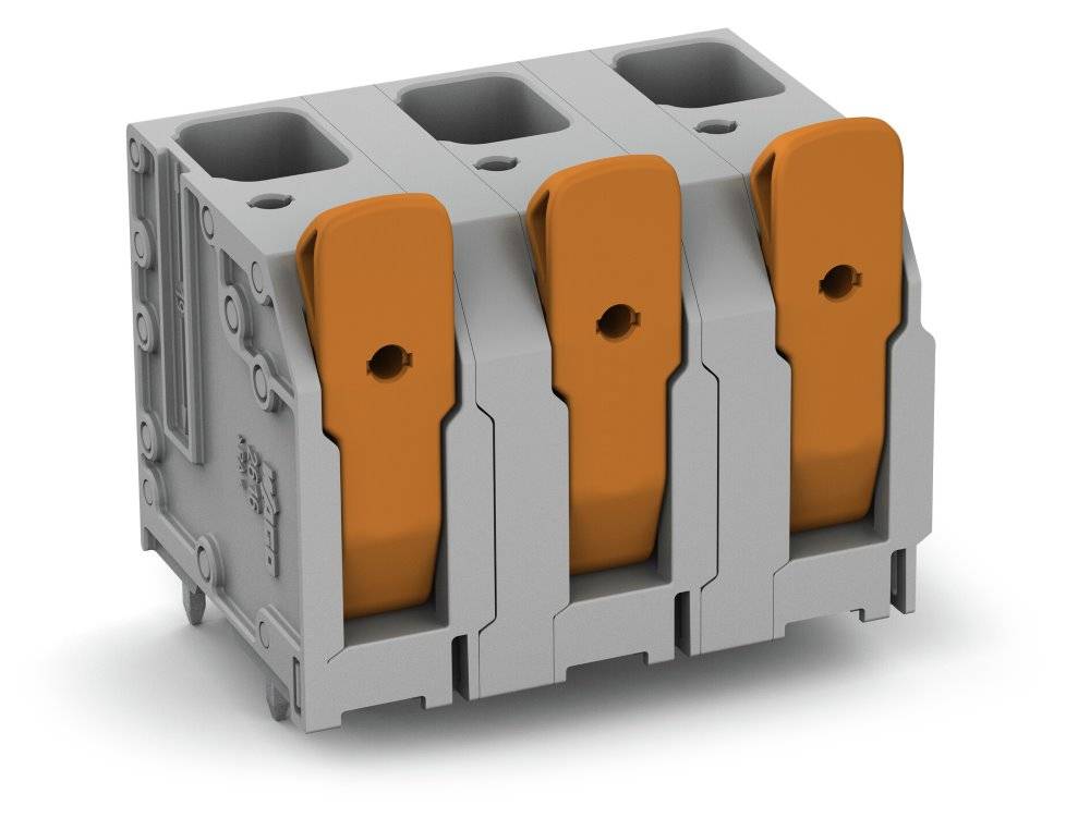 Wago Leiterplattenklemme;Hebel;16 mm²;grau - 2616-3355 - 20 Stück