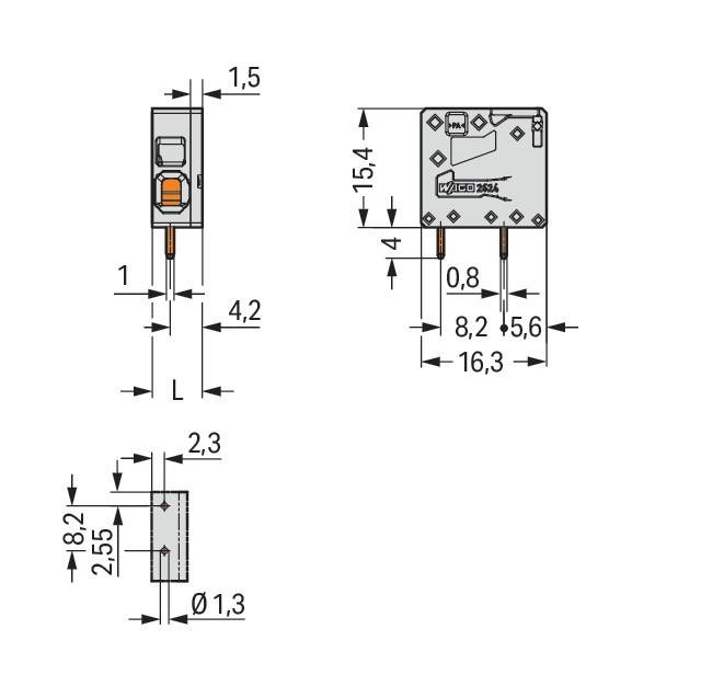 WAGO GmbH & Co. KG Leiterplattenklemme 2624-1101