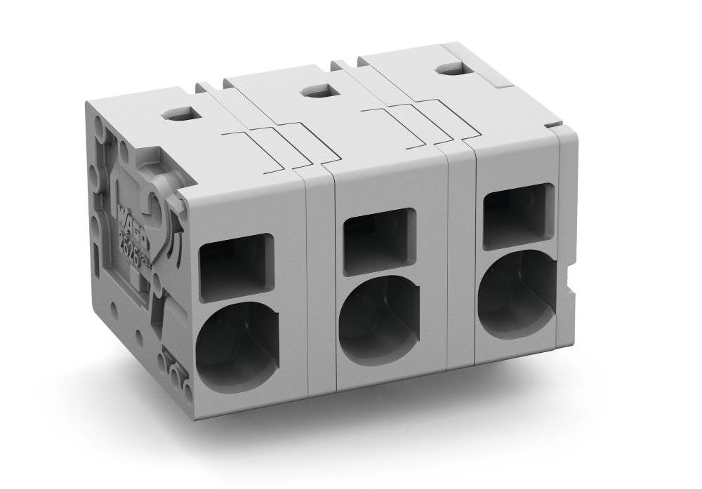 Wago Leiterplattenklemme;6 mm²;Rastermaß 12,5 mm;grau - 2626-1358 - 26 Stück