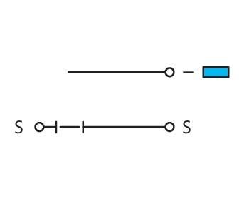 Chemische Struktur, die zwei lineare Segmente zeigt, die durch ein Sauerstoffatom verbunden sind. Das obere Segment umfasst ein blaues Rechteck auf der rechten Seite.
