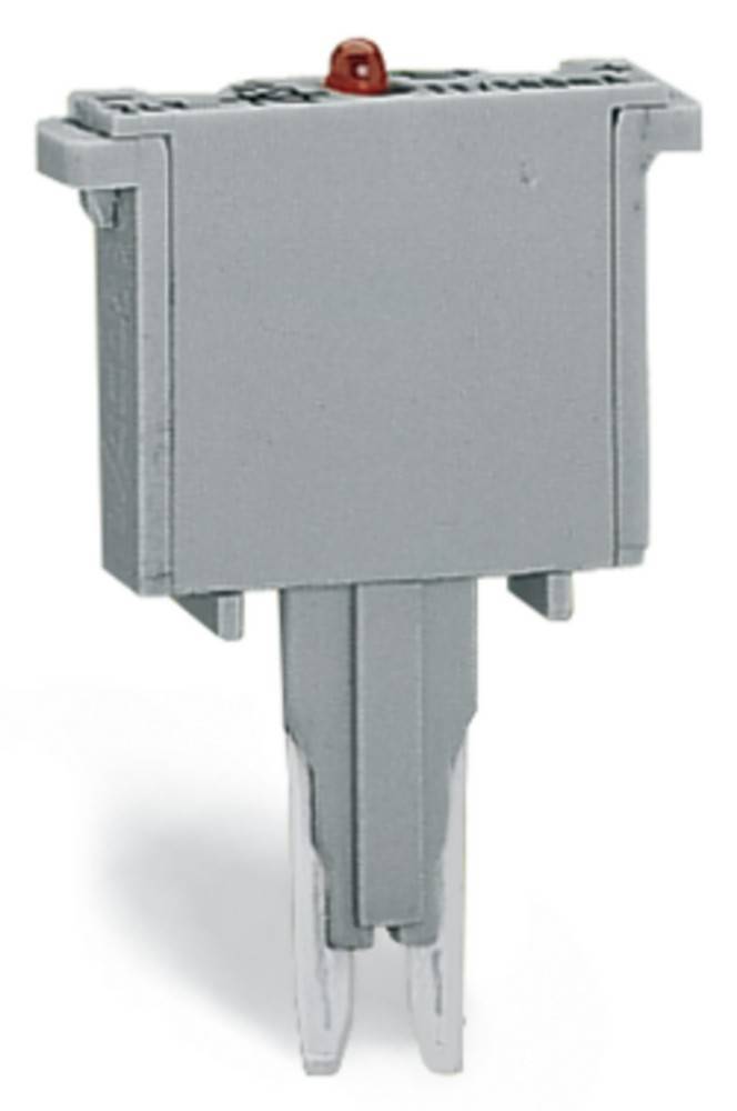 Eine graue metallische Außen-Elektroverteilerdose, die an einem Stützpfahl montiert ist.