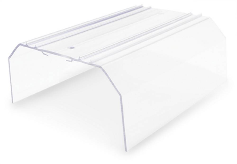 Ein transparentes Polycarbonat-Dachpaneel mit wellenförmiger Wellenprofil-Struktur, das für Bedachungen verwendet wird und natürliches Licht durchlässt.