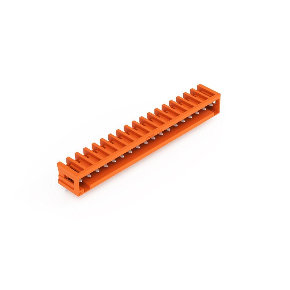 Oranges lineares LEGO-Stein mit 20 Noppen.