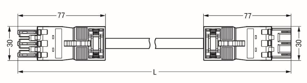 Wago konfektionierte Verbindungsleitung;Eca;Buchse Stecker;weiß - 771-6993/006-402 - 1 Stück