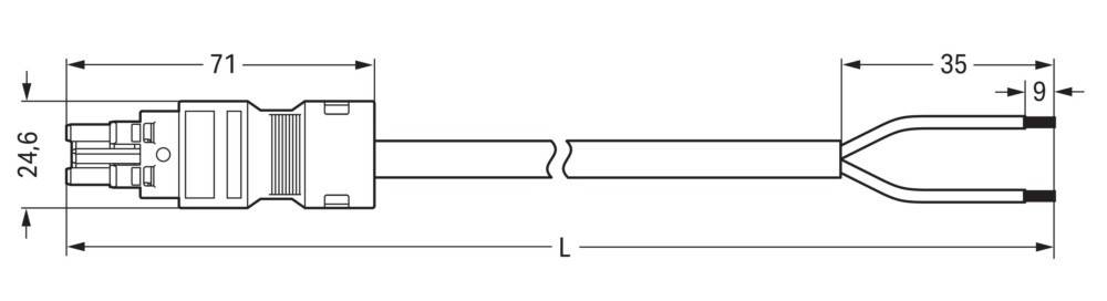 Eine abstrakte Darstellung mit zwei parallelen Zickzack-Linien, bei denen Pfeile eine Trennung mit der Beschriftung 