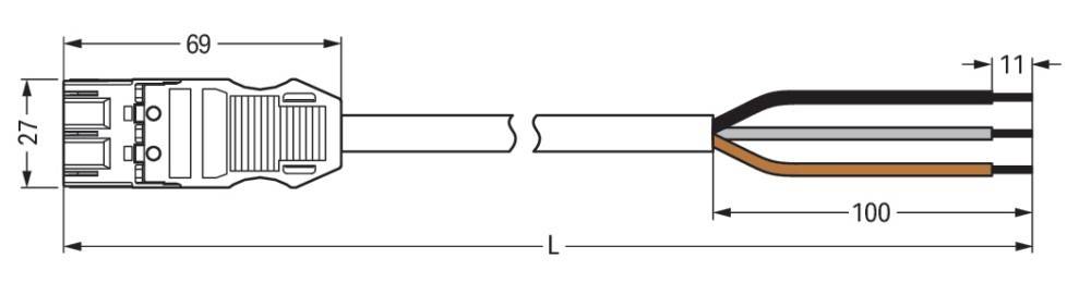 Diagramm von zwei parallelen Linien, die jeweils gezackte Enden haben und sich gegenüberliegen, mit einem doppelköpfigen Pfeil, der mit 