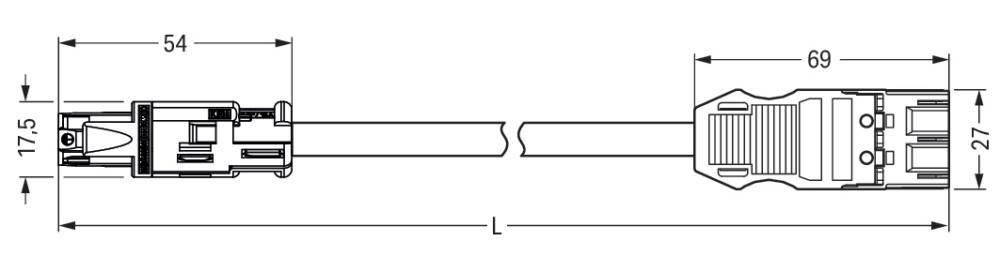 WAGO GmbH & Co. KG konfekt. Übergangsleitung 774-9993/1517-601