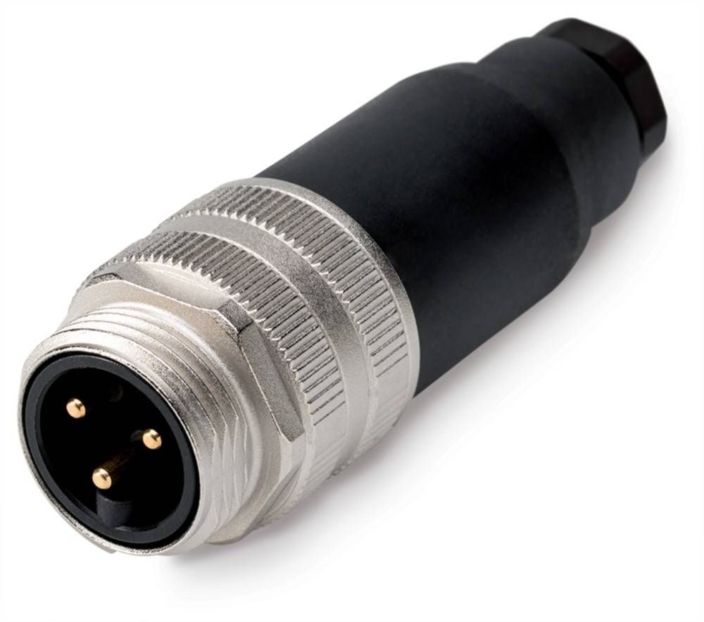 „Ein Nahaufnahmebild eines dreipinigen XLR-Audios-Anschlusses mit metallischer Oberfläche und schwarzem Gehäuse, der in professioneller Audioausrüstung verwendet wird.