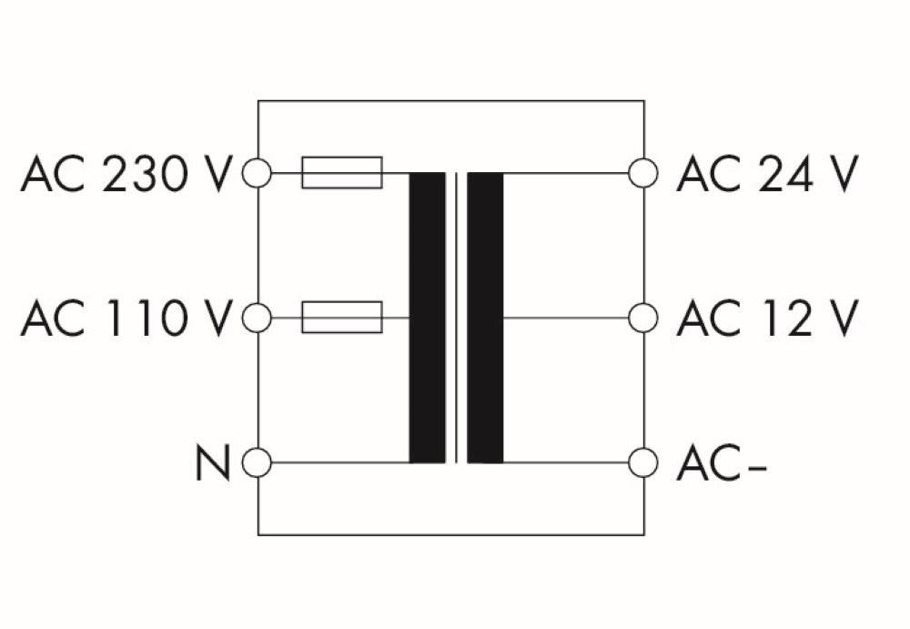 Wago Transformatorstromversorgung;Eingangsspannung AC 230 V;Ausgangsspannung AC 12- 24 V; - 787-976 - 1 Stück