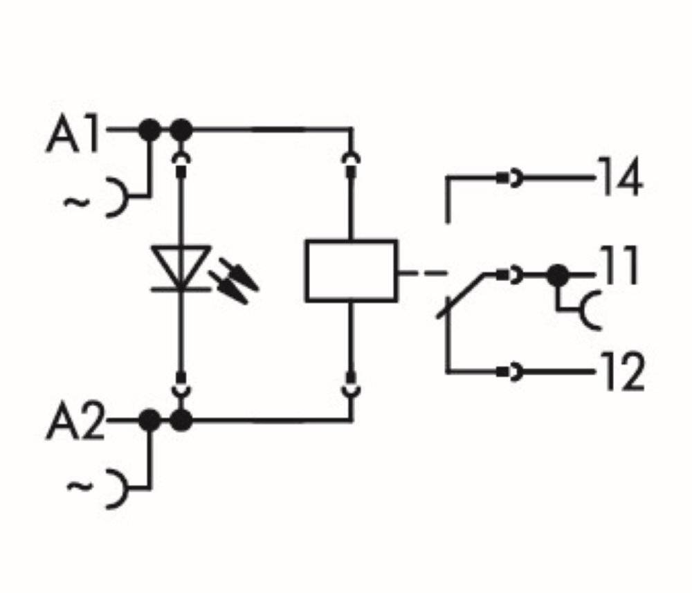 Wago Relaismodul;Eingangsnennspannung AC 230 V;1 Wechsler;grau - 788-508 - 20 Stück