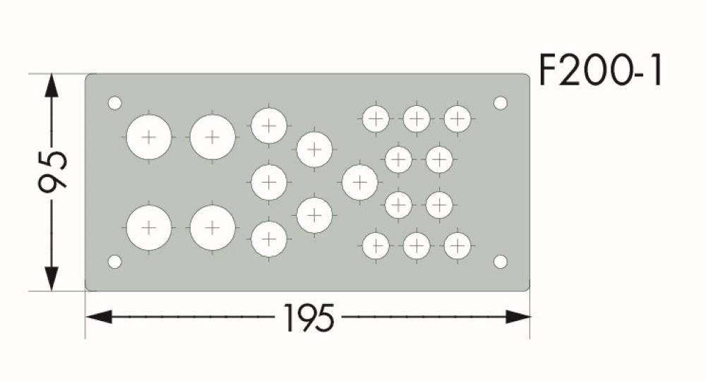 WAGO GmbH & Co. KG Flanschplatte 850-818/002-001